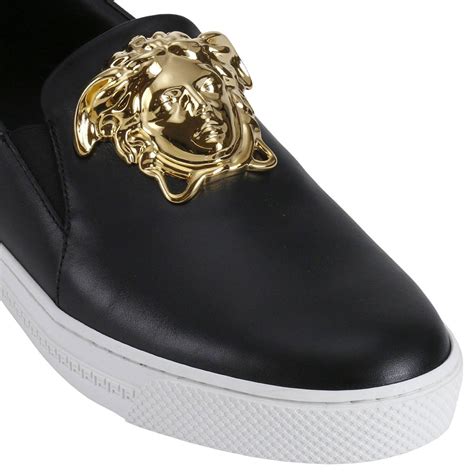 shoes versace black gold man2017|versace men's shoes silver label.